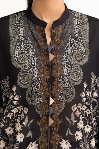 Cambric Digital Printed Three Piece Suit